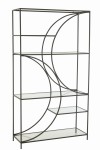 regał metalowy minimalistyczny czarny j-line