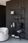regał metalowy minimalistyczny czarny j-line