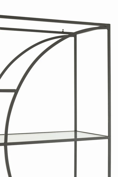regał metalowy minimalistyczny czarny j-line