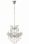 lampa sufitowa dekoracyjny żyrandol z przezroczystego szkła j-line