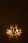 lampa sufitowa dekoracyjny żyrandol z przezroczystego szkła j-line