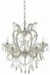 lampa sufitowa dekoracyjny żyrandol z przezroczystego szkła j-line