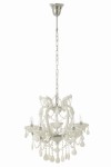 lampa żyrandol w stylu glamour biały j-line