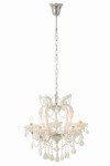 lampa żyrandol w stylu glamour biały j-line