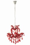 żyrandol lampa glamour czerwona j-line