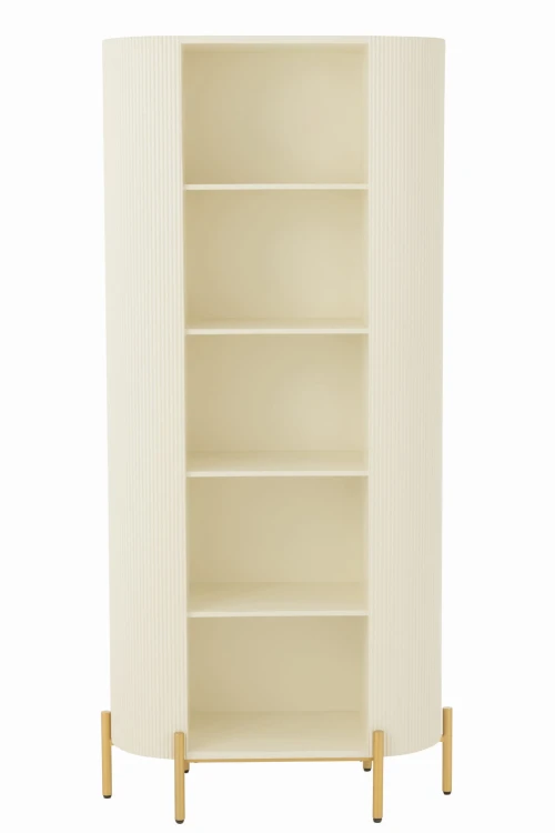 regał designerski biały ze złotymi elementami j-line