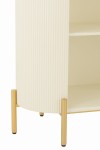 regał designerski biały ze złotymi elementami j-line