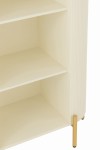 regał designerski biały ze złotymi elementami j-line