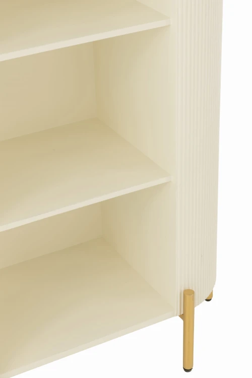 regał designerski biały ze złotymi elementami j-line