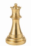 figura dekoracyjna szachowa queen królowa gold j-line