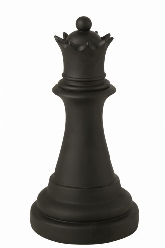 figura dekoracyjna szachowa królowa czarna j-line