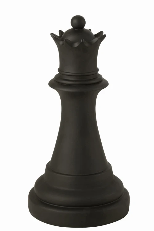 figura dekoracyjna szachowa królowa czarna j-line