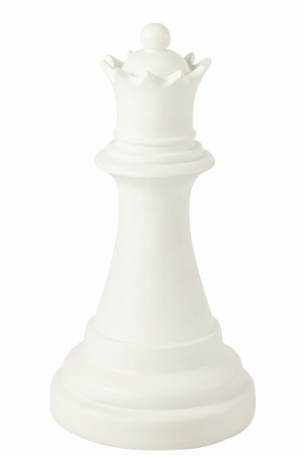 figura dekoracyjna szachowa królowa queen biała j-line