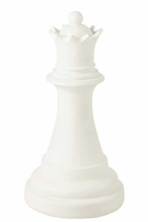 figura dekoracyjna szachowa królowa queen biała j-line