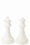 figura dekoracyjna szachowa królowa queen biała j-line