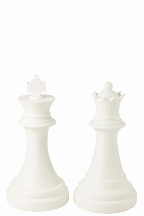 figura dekoracyjna szachowa królowa queen biała j-line