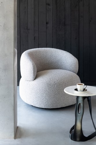 fotel japandi obrotowy taupe j-line