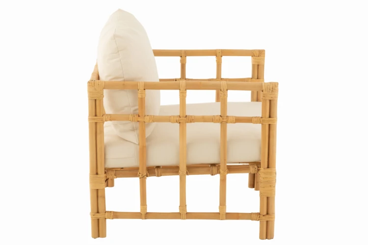 fotel elise rattan naturalny j-line