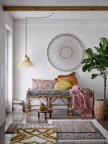 ławka boho pammi z trzciny bambusa bloomingville