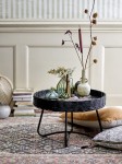 stolik kawowy z rattanu Hattie black bloomingville