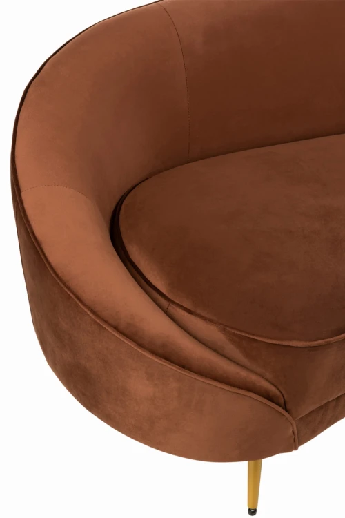 sofa elisabeth textile brown -j-line