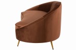 sofa elisabeth textile brown -j-line