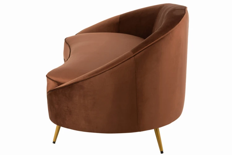sofa elisabeth textile brown -j-line