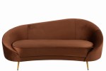 sofa elisabeth textile brown -j-line