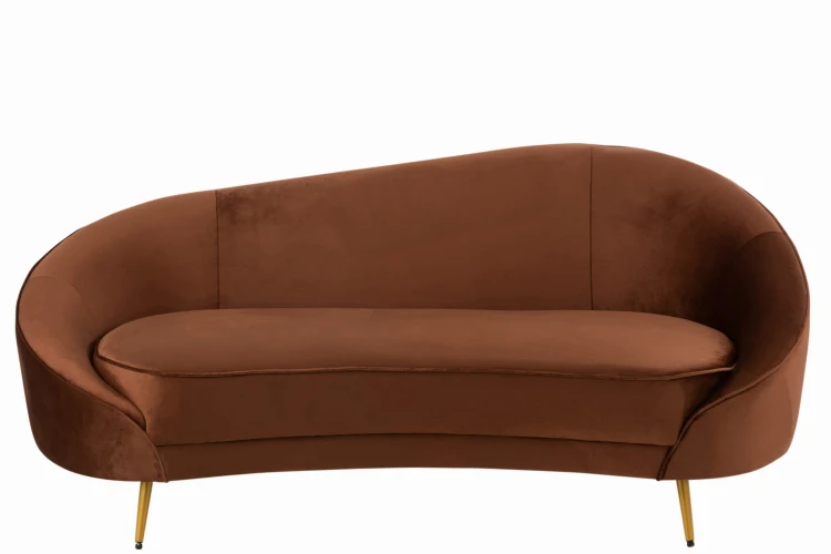 sofa elisabeth textile brown -j-line