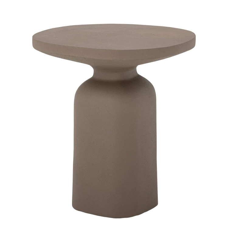 stolik kawowy boczny milan brown aluminum bloomingville