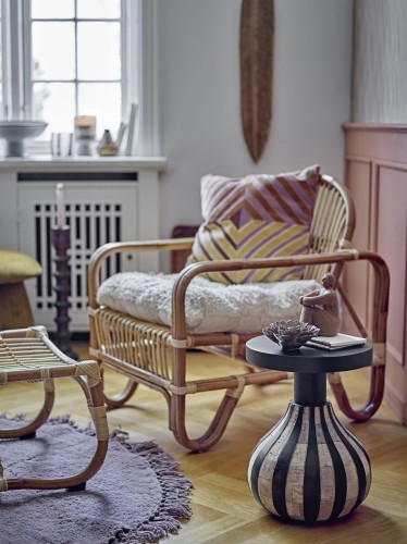 fotel rattanowy ball naturalny bloomingville