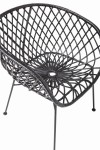 krzesło boho rattan czarne bloomingville