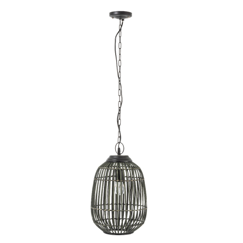 lampa bambusowa boho wisząca do salonu
