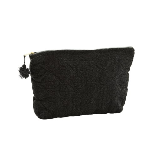 Kosmetyczka lniana-boho-czarna-Madam Stoltz