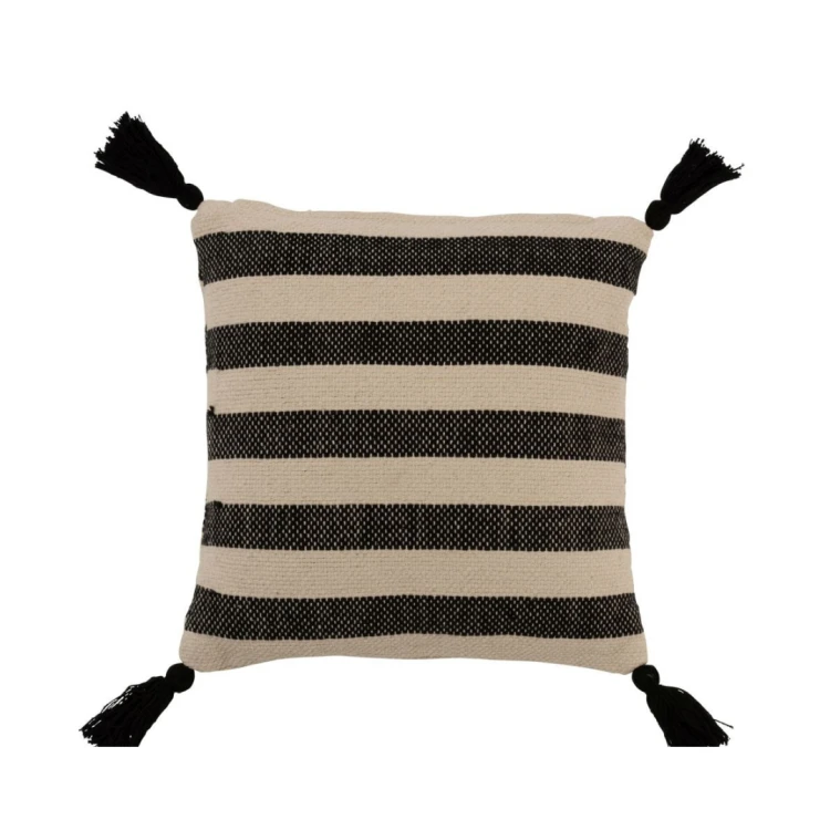 Poduszka skandynawska boho black &amp; white J-Line by Jolipa