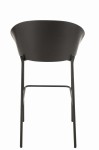 krzesło barowe lone ply czarno szare j-line
